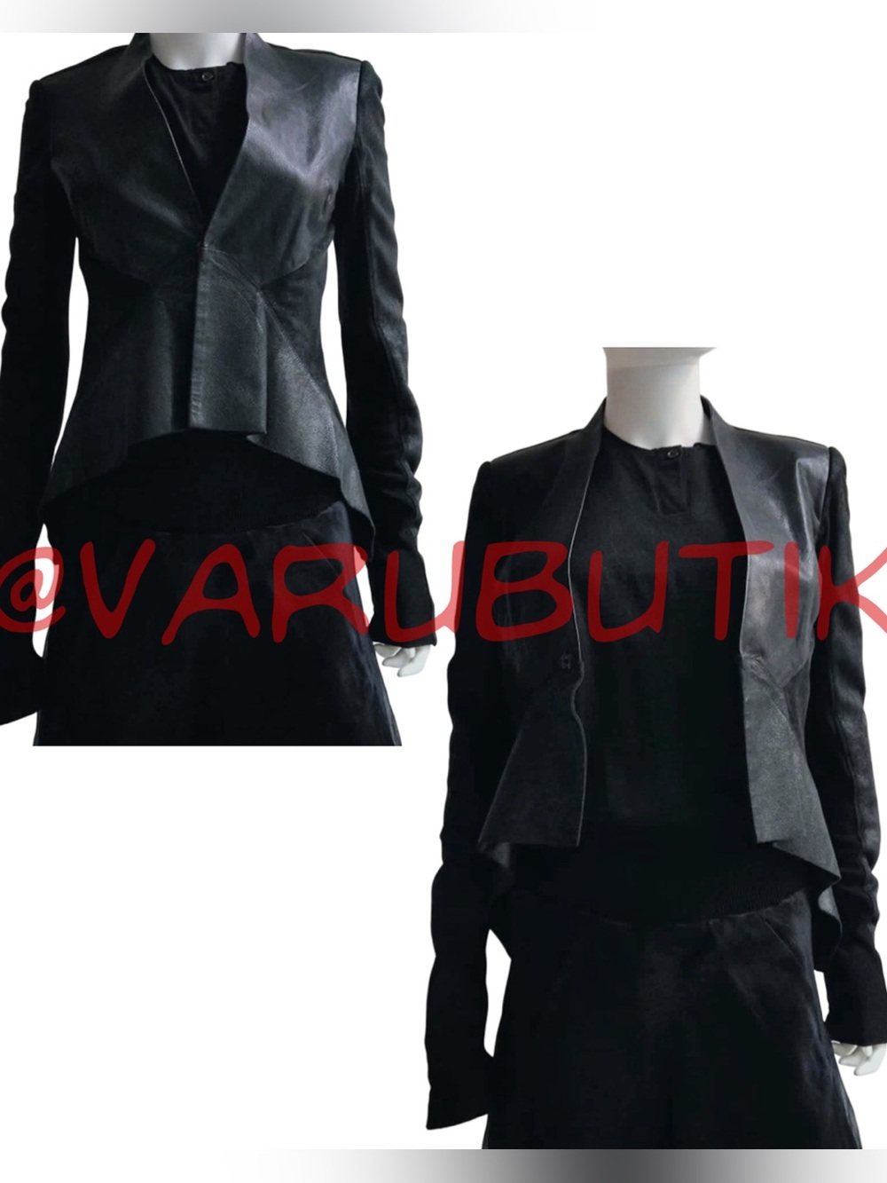 rick owens ss09 strutter runway leather blistered lambskin blazer size 38